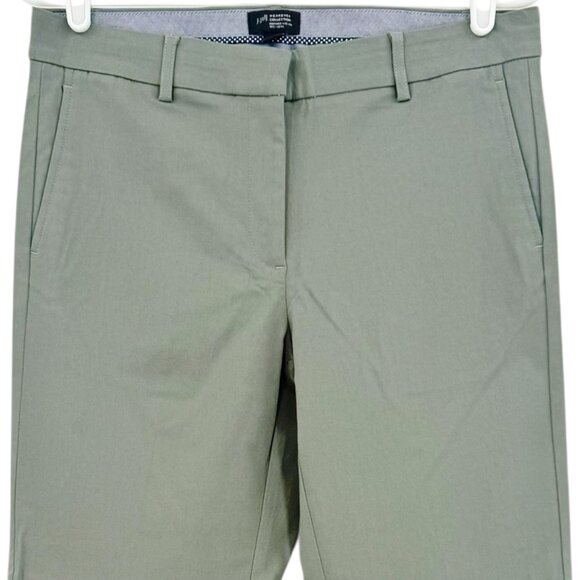 J. Jill Women's Wearever Collection Refined Woven Green Trousers Size 6 Mid Rise - Picture 3 of 10